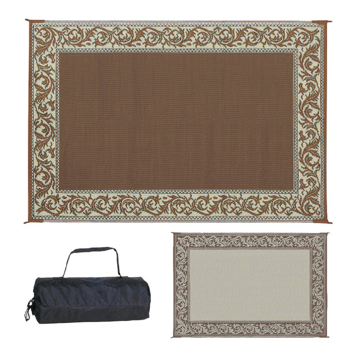 Ming's Mark RD7-BRN/BEIGE Reversible Mat, Classical 6' x 9'