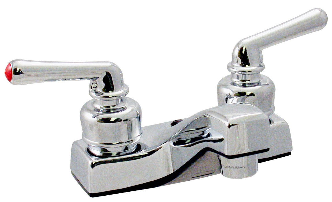 Valterra PF212308 Phoenix DuraPro Two Teacup Handle 4" Lavatory RV Bathroom, Faucet
