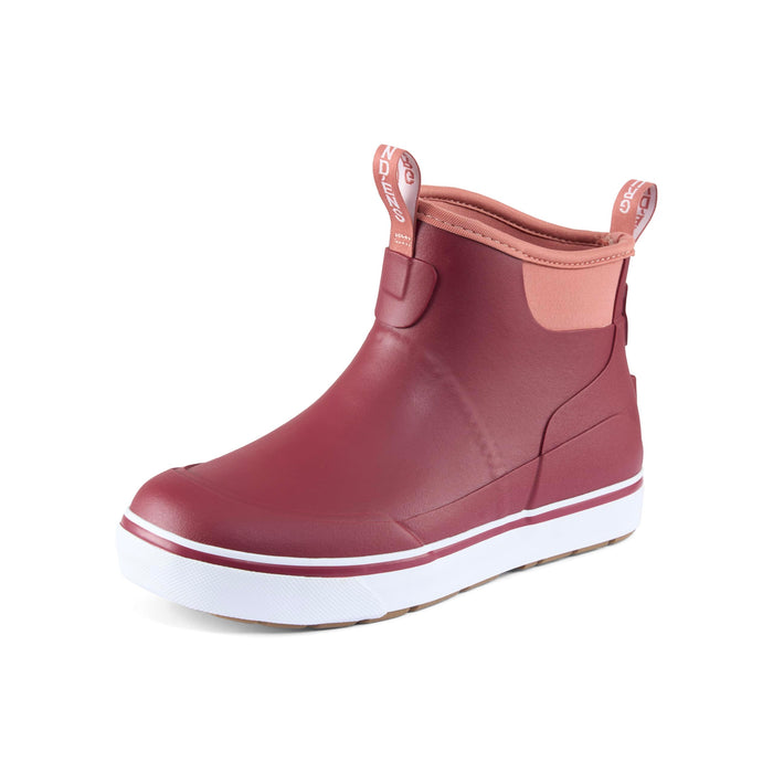 Grundens 60011-631-1009 Women's Deck Boss Ankle Boot-Cherry-W 9