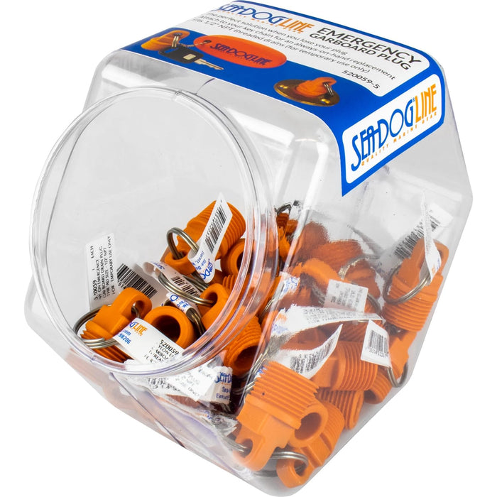 Sea Dog 520059-5 Sea-Dog Emergency Garboard Drain Plug, POP Display 30/pk