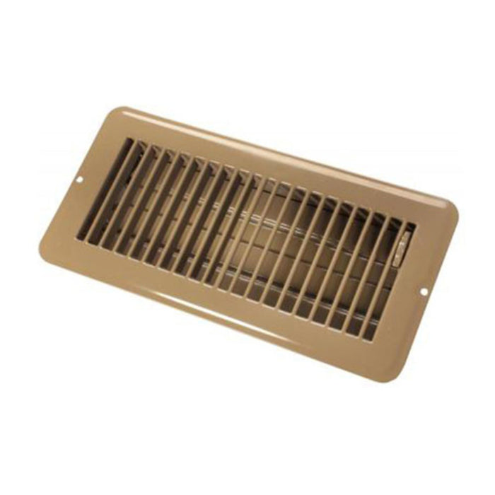 JR Products 02-29015 4" x 10" Dampered Metal RV Floor Register