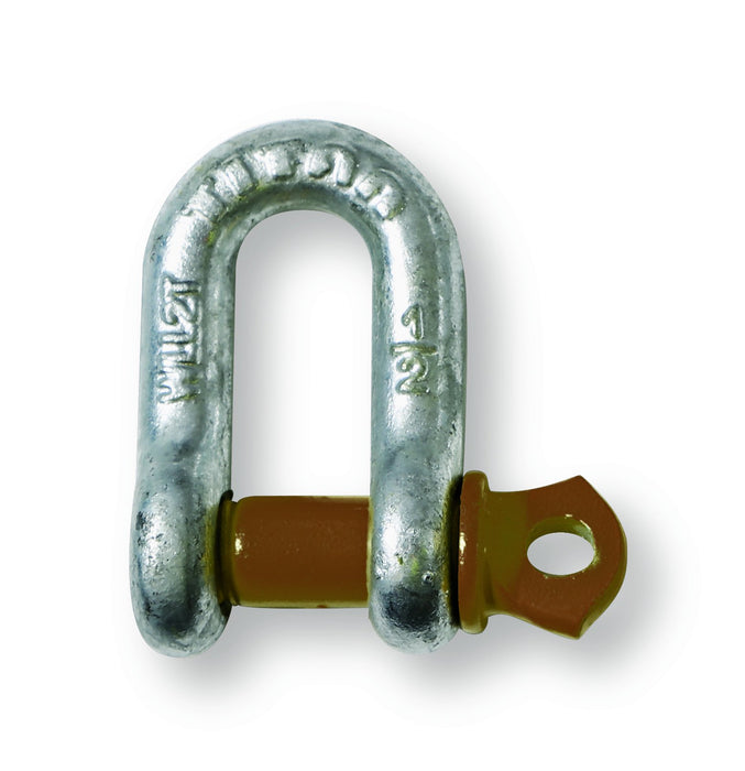 Titan Chain 10319066 Hot Galvanized D Shackle, 1/2"