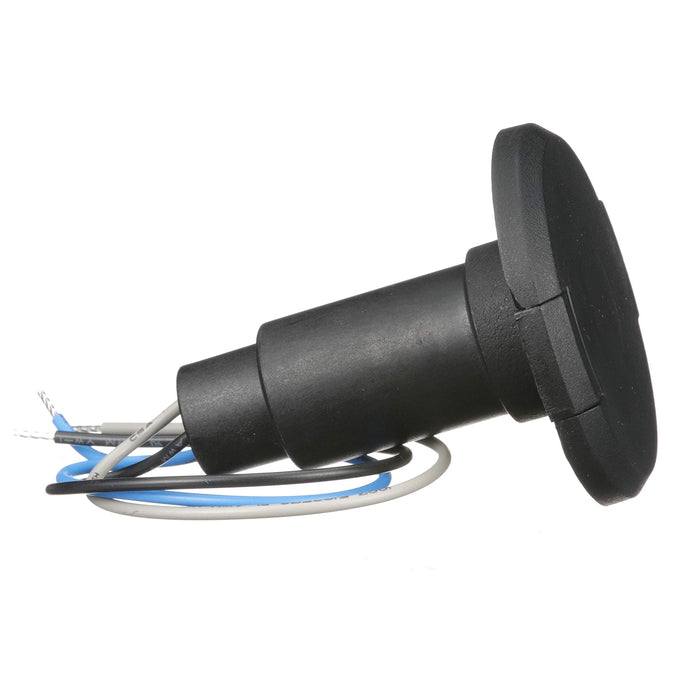 Attwood 910R3PB-7 LightArmor™ Plug-In Base Round Series, 3-Pin, Black