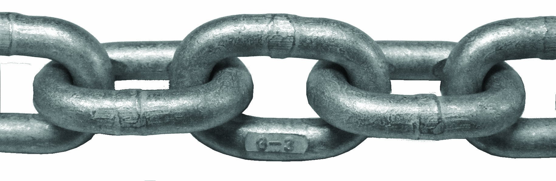 Grade 30 Proof Coil Hot Dip Galvanized Chain, 1/4" x 141' Pail