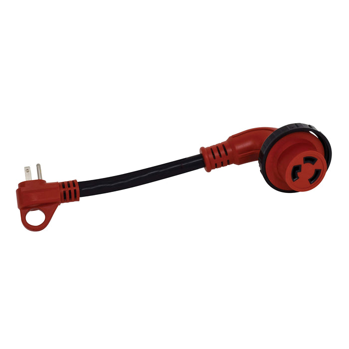 Valterra A10-1530D90VP Mighty Cord 90Â° Adapter Cord, 15AM-30AF, Carded