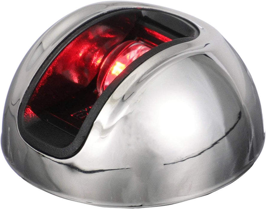 Attwood LightArmor Vertical Surface Mount Navigation Light - Port (red) - Stainless Steel - 2NM