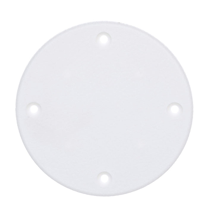 Seachoice 50-39621 Polypropylene Cover Plate Arctic White OD: 4-1/8"
