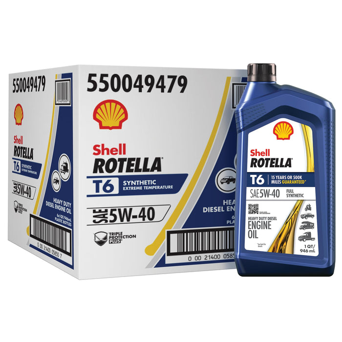 Shell Oil 550049479 Shell Rotella T6 Synthetic Heavy Duty Diesel Engin ...