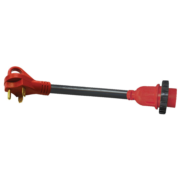 Valterra A10-3030HD Mighty Cord 30AM-30AF Detachable Adapter Cord w/ Handle, 12", Bulk