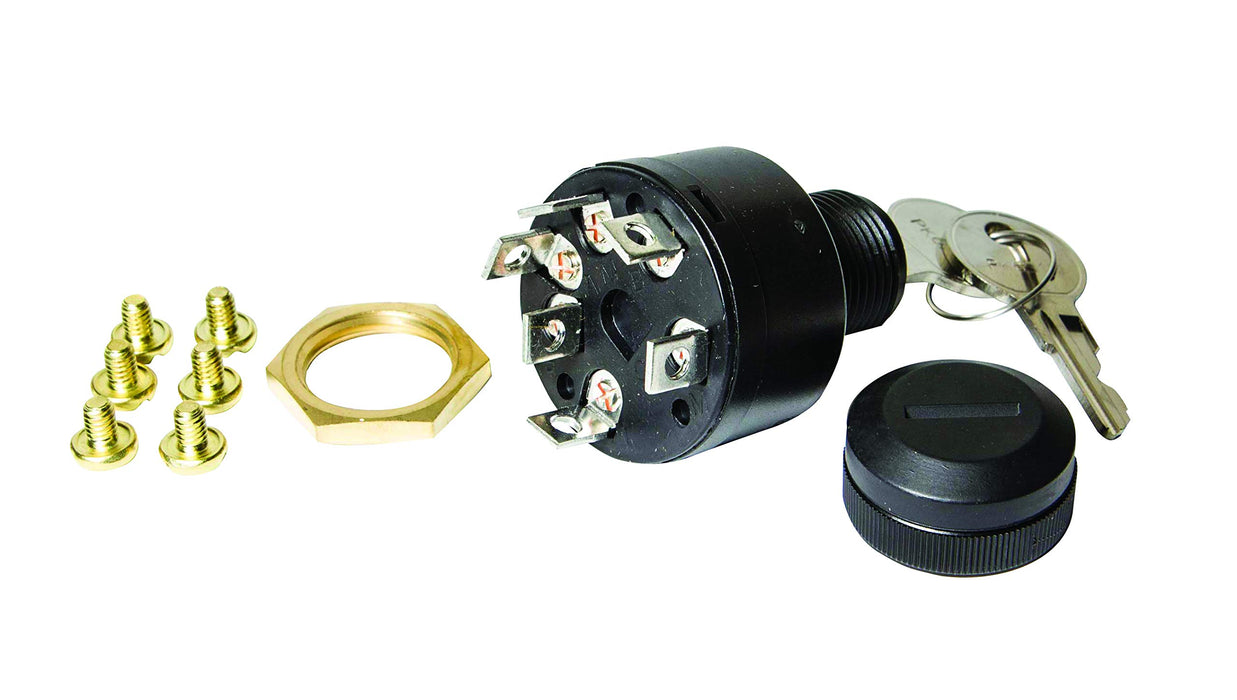 Sierra MP39730 Magneto 4 Position 5/8" Polyester 7 Screw Terminal 12V 15 Amp, Ignition Starter Switch