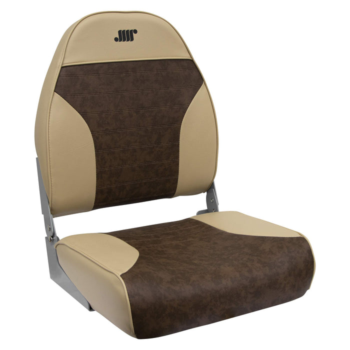 Wise Seats 8WD588PLS-662 Wise Mid Back Fishing Seat, Sand/Brown