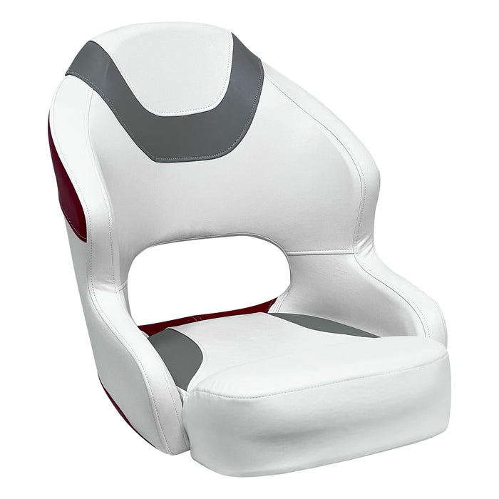 Wise Seats 3314-1774 Wise Baja Series Bucket Seat, Brite White / Grey / Dark Red