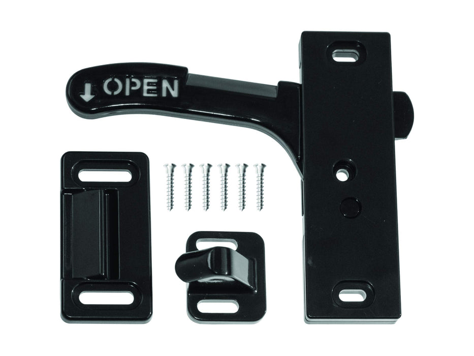 RV Designer E287 Black Left Hand Amerimax RV Screen Door Latch