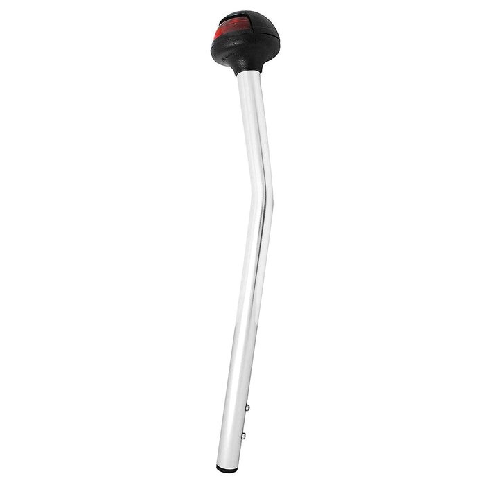 Attwood NV6LC2-14-7 LightArmor Bi-Color LED Navigation Pole Light, 14" Straight w/Task Light