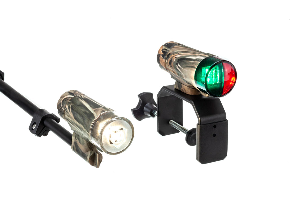 Attwood 14197-7 All-Craft Battery Operated LED Portable Nav Light Kit w/Threaded, Pole, Real Tree Max-4 Camo