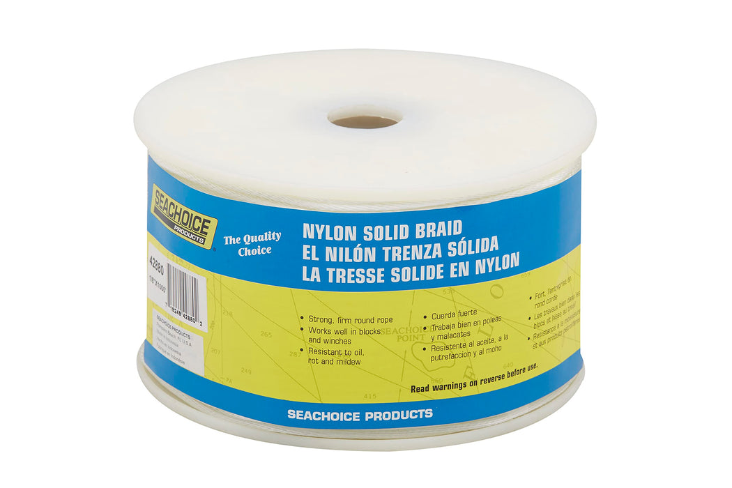 Seachoice 42880 Sld Brd Nylon -White-1/8 X 1000