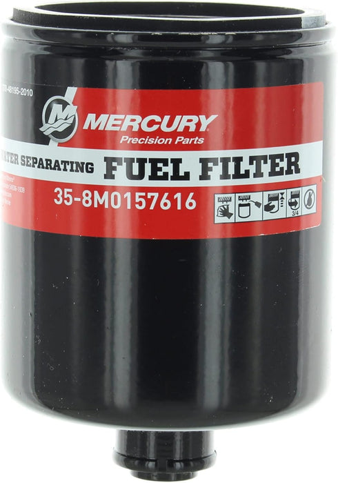 Mercury Water Separating Fuel Filter 8M0157616 for Select Mercury L6 and V10 Verado Outboards