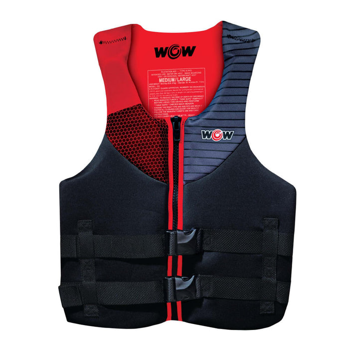 WOW Watersports 23WLV4966 Feel Good Life Vest, Red Lg/XL