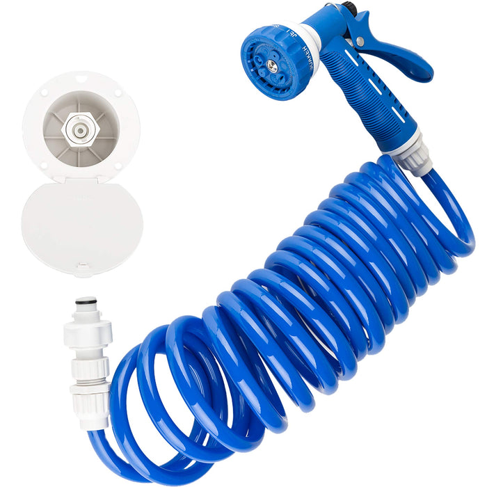 Dura Faucet DF-SA188-WT Exterior Quick Spray Dock Kit, White