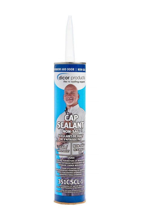 Dicor Corporation 351CSCL-1 Clear Cap Sealant, 10 oz., Clear