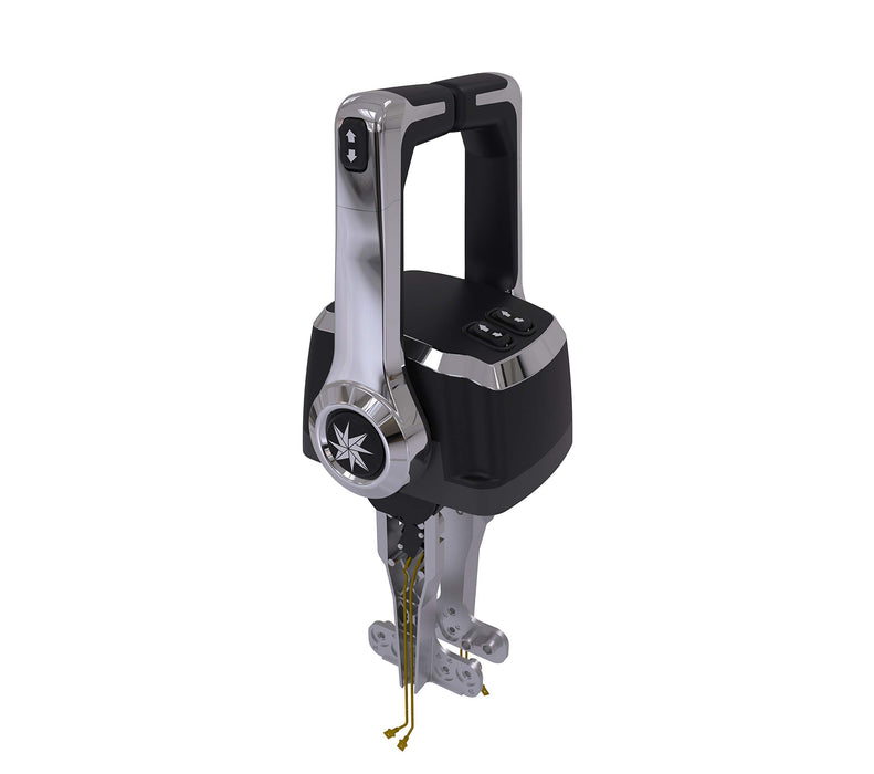 SeaStar CHX8241P Xtreme Series Dual Lever Top Mount Control, Trim Switch (no Neutral Interlock on Handle)