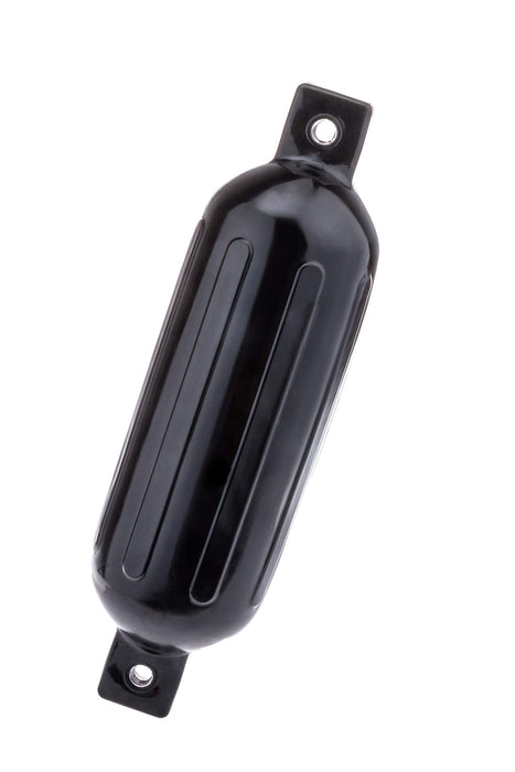 Seachoice DE79206S 79051 Twin Eye Ribbed Fender, Black, 5.5 x 20"