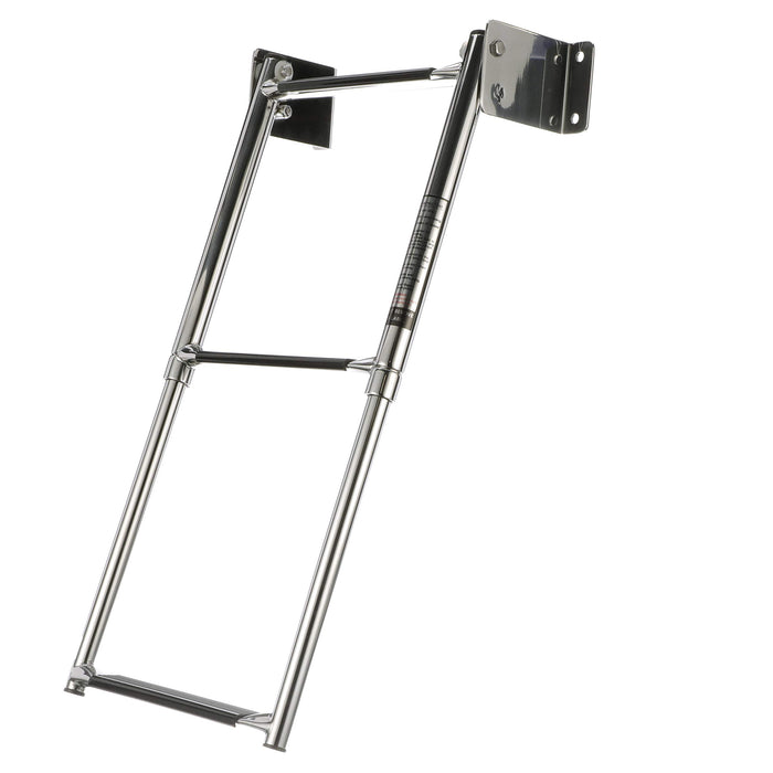Seachoice 71221 Telescoping Transom Mount Stainless Steel 3-Step Ladder