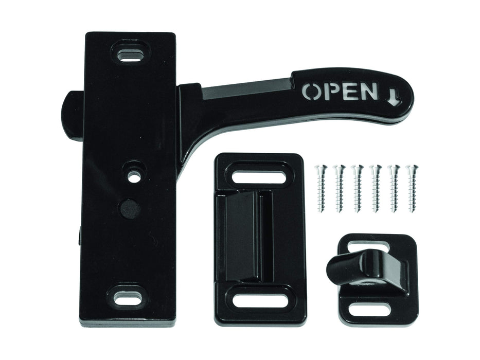 RV Designer E285 Black Right Hand Amerimax RV Screen Door Latch