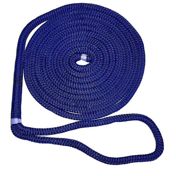 New England Ropes 50531600035 Double Braided Dockline, 1/2" x 35' Blue