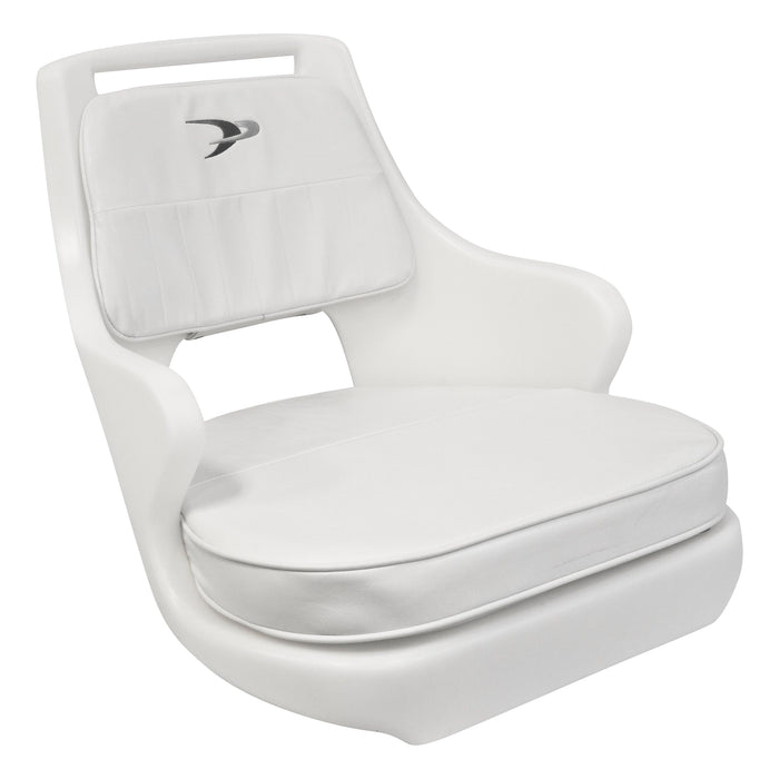 Wise Seats 8WD015-3-710 Wise Standard Pilot Chair Package w/ Chair, Cushion Set & Mount Plate White
