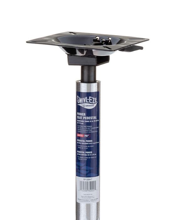Attwood SP-3204-T Lock'N-Pin 3/4" Power Pedestal 24-30" Steel Pin, Threaded