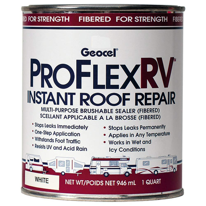 Geocel GC24201 Pro Flex Instant Roof Repair, Qt. White