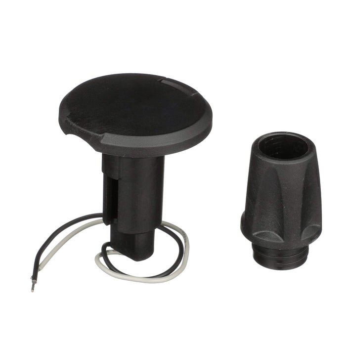 Attwood Lightarmor Plug-In Base - 2 Pin - Black - Round