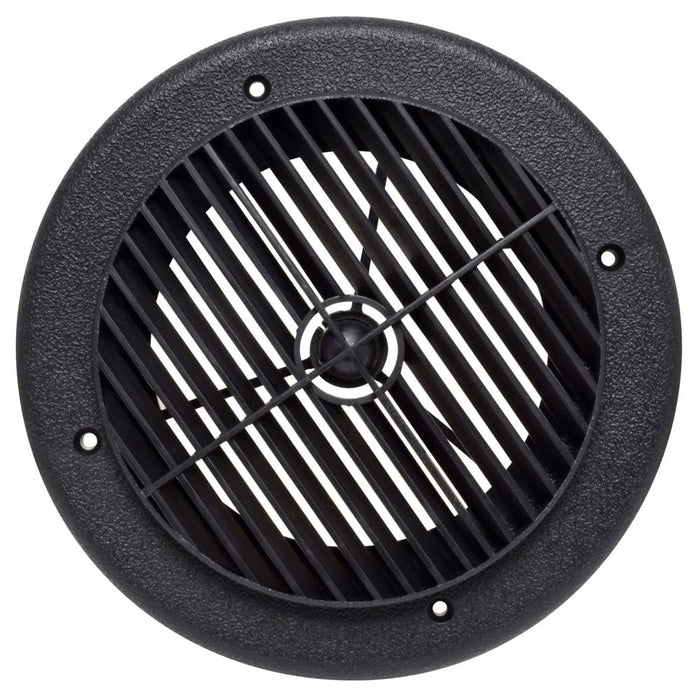 Valterra A10-3356VP 4" Louvered Heating & A/C Register, Black