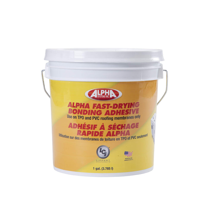 Lippert 862400 Alpha Systems Fast-Drying Water Based Bonding Adhesive, Gal., White