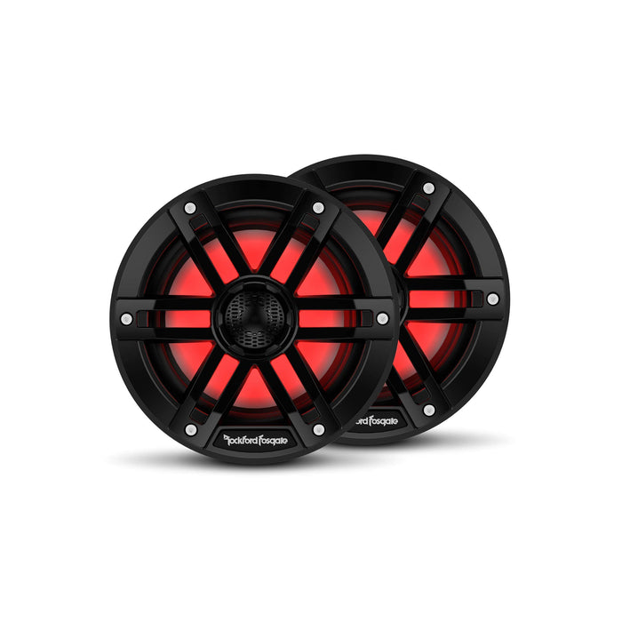 Rockford Fosgate M1-6B Color Optix Marine 2-Way Speakers, 6" Black