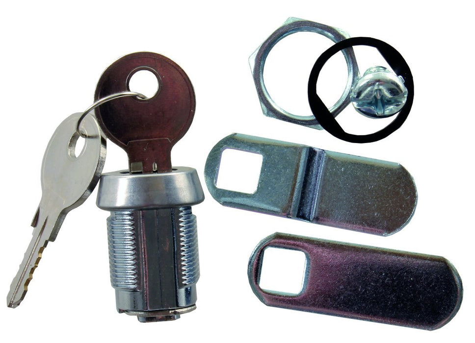 JR Products 165 Deluxe Compartment Door Key Lock, 7/8"