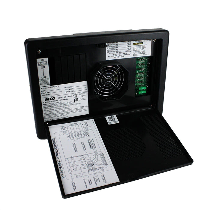 WFCO WF-8740-AD 8700 Series RV Battery Charger Power Center, 40 Amp