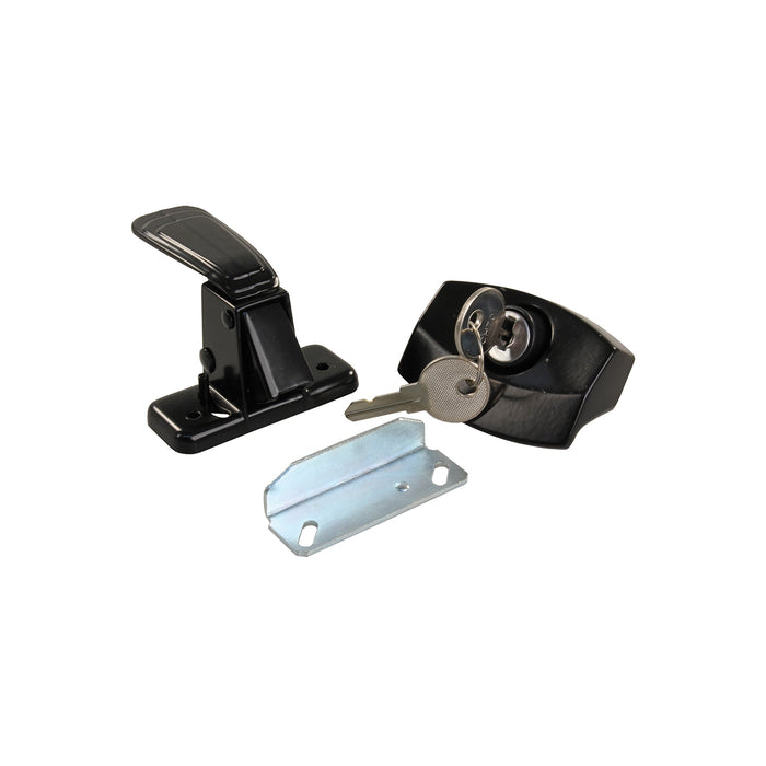JR Products 11675 Black Locking L-Handle, Black