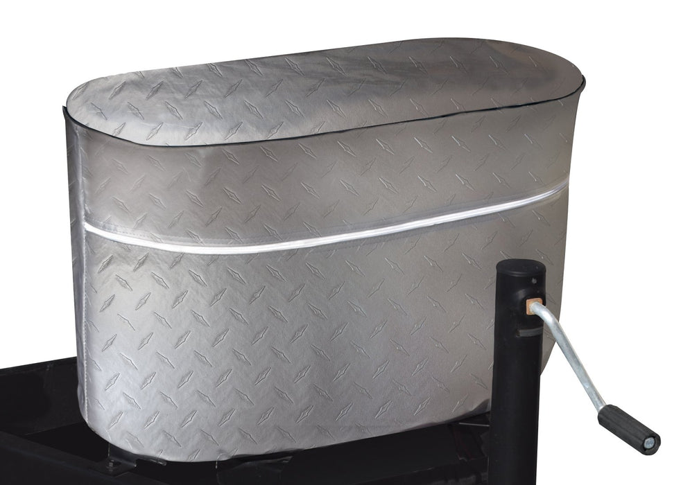 ADCO 2713 Double Vinyl Propane Tank Cover, Diamond Plated
