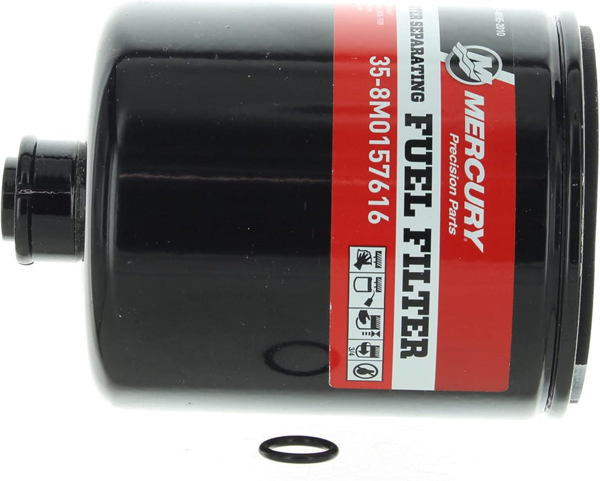 Mercury Water Separating Fuel Filter 8M0157616 for Select Mercury L6 and V10 Verado Outboards