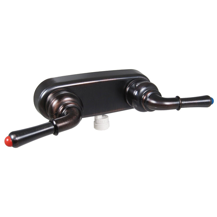 Valterra PF223541 Catalina Rubbed Bronze Finish Two Teacup Handle RV Shower, Valve Faucet