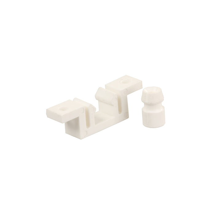 JR Products 81855 Closet/Folding Door Latch/Strike, White