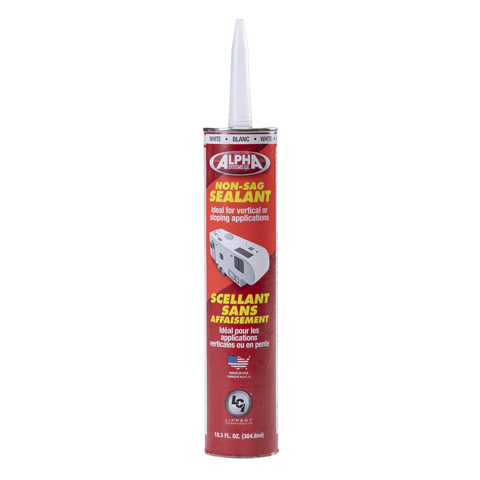 Lippert 862157 Alpha Systems Low VOC Non-Sag Sealant, 10.3 oz., White