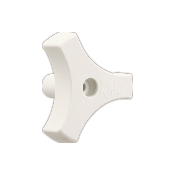 JR Products 20185 Tri-Lug Window Knob, White