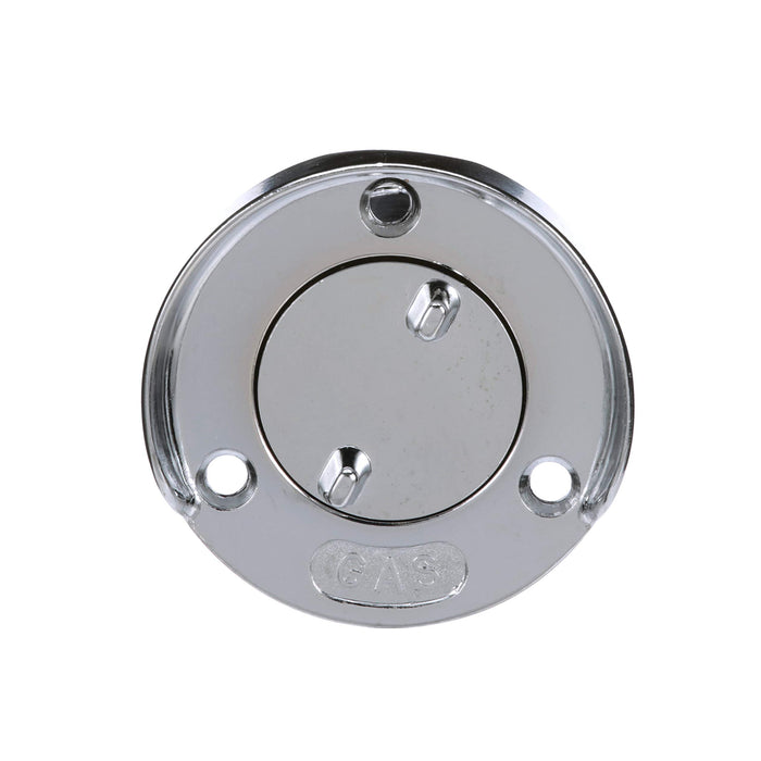 Seachoice 32041 Chrome Plated Zinc Gas Deck Fill w/ Cap (Beaded Chain Tether), for 1-1/2" Hose