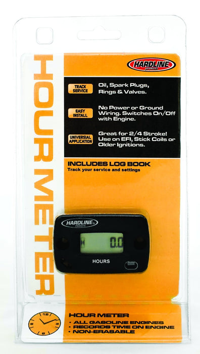 Hardline Products HR-8063-2 Hourmeter Any Gas Engine, 2-1/8"L x 1-1/2"W x 5/8" H