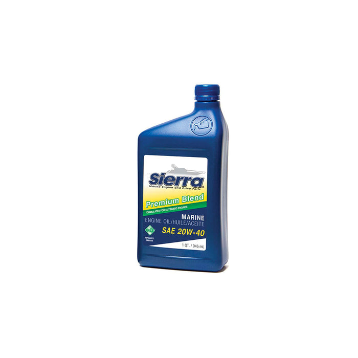 Sierra 18-9450-2 4-Stroke 20W40 FC-W Mineral Outboard Engine Oil, Qt.