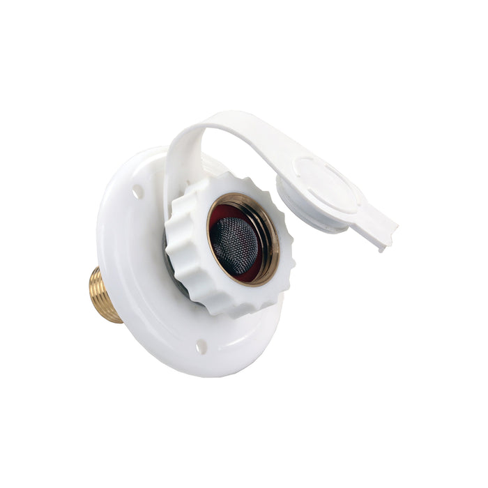 JR Products 62145 White Plastic RV City Water Flange