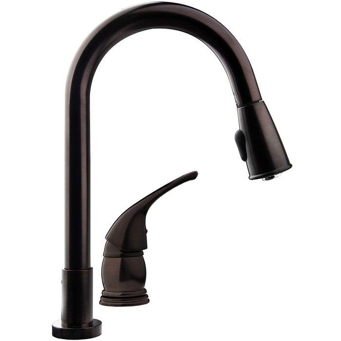 Dura Faucet DF-NMK503-VB Pull Down Kitchen Faucet, Venetian Bronze